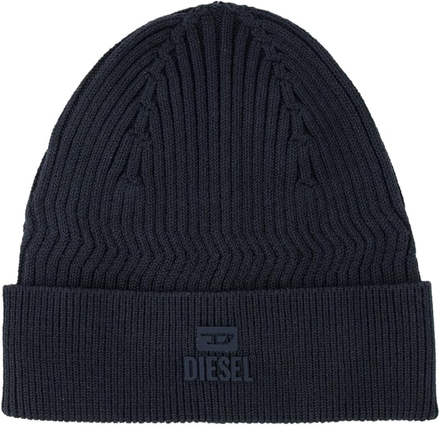 DIESEL ニット帽 黒 DIESEL ディーゼル ニットキャップ メンズ・レディース ウール