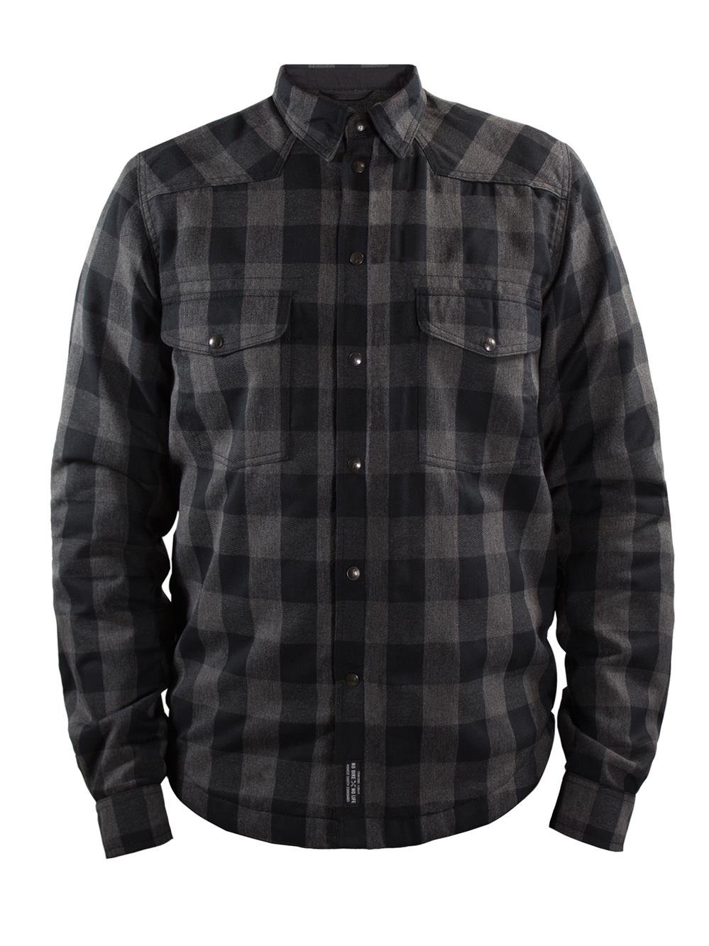 John Doe Motoshirt Hemd – XTM-Schutzfaser – Flannel-Baumwoll-Twill – M