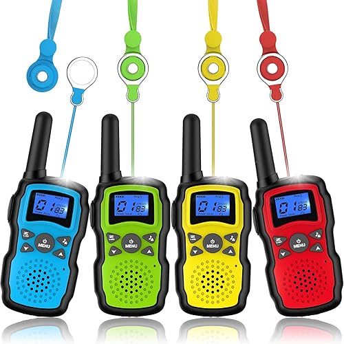 Wishouse Walkie Talkies para niños y adultos de largo alcance, regalo de cumpleaños de Navidad para niños y niñas de 3, 4, 5, 6, 7, 8, 9, 10 años,