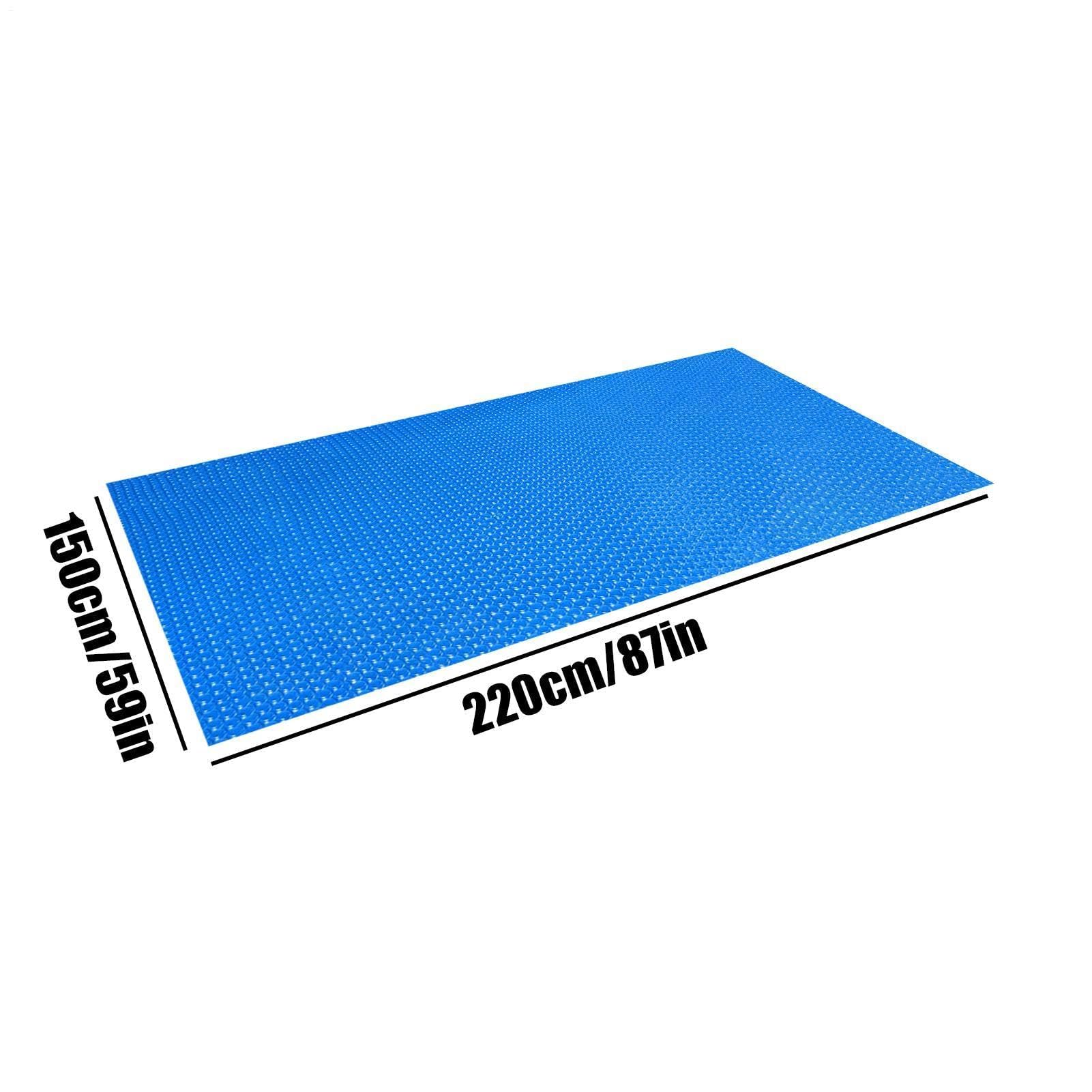 Bâche de piscine solaire pliable et imperméable, tapis d'isolation thermique pour piscines extérieures et spas, conserve la chaleur de l'eau pour le soleil d'été