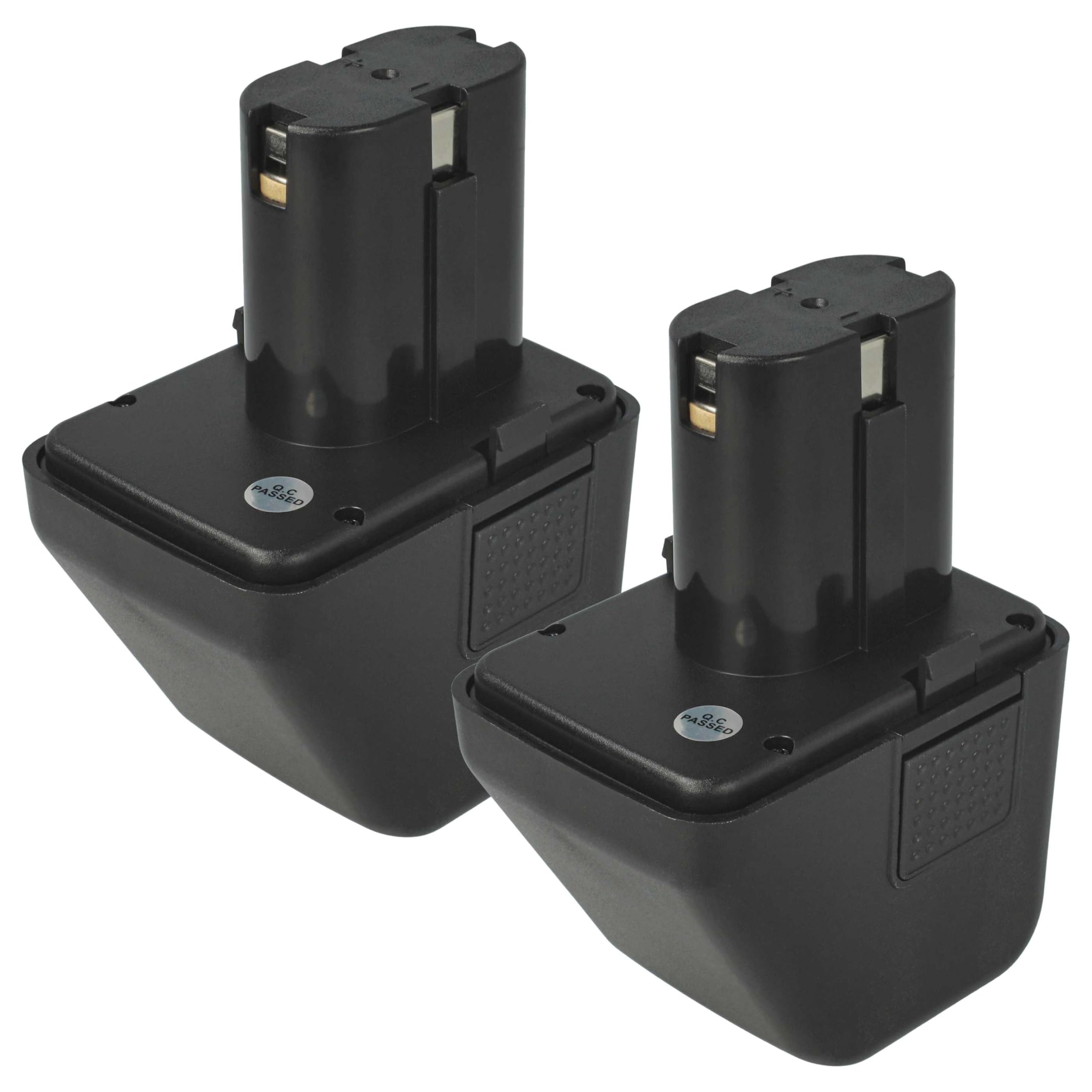 vhbw 2X batería Compatible con Gesipa Accubird, Firebird, Powerbird Herramienta, Herramienta colocación Remaches Ciegos (3000 mAh, NiMH, 12 V)