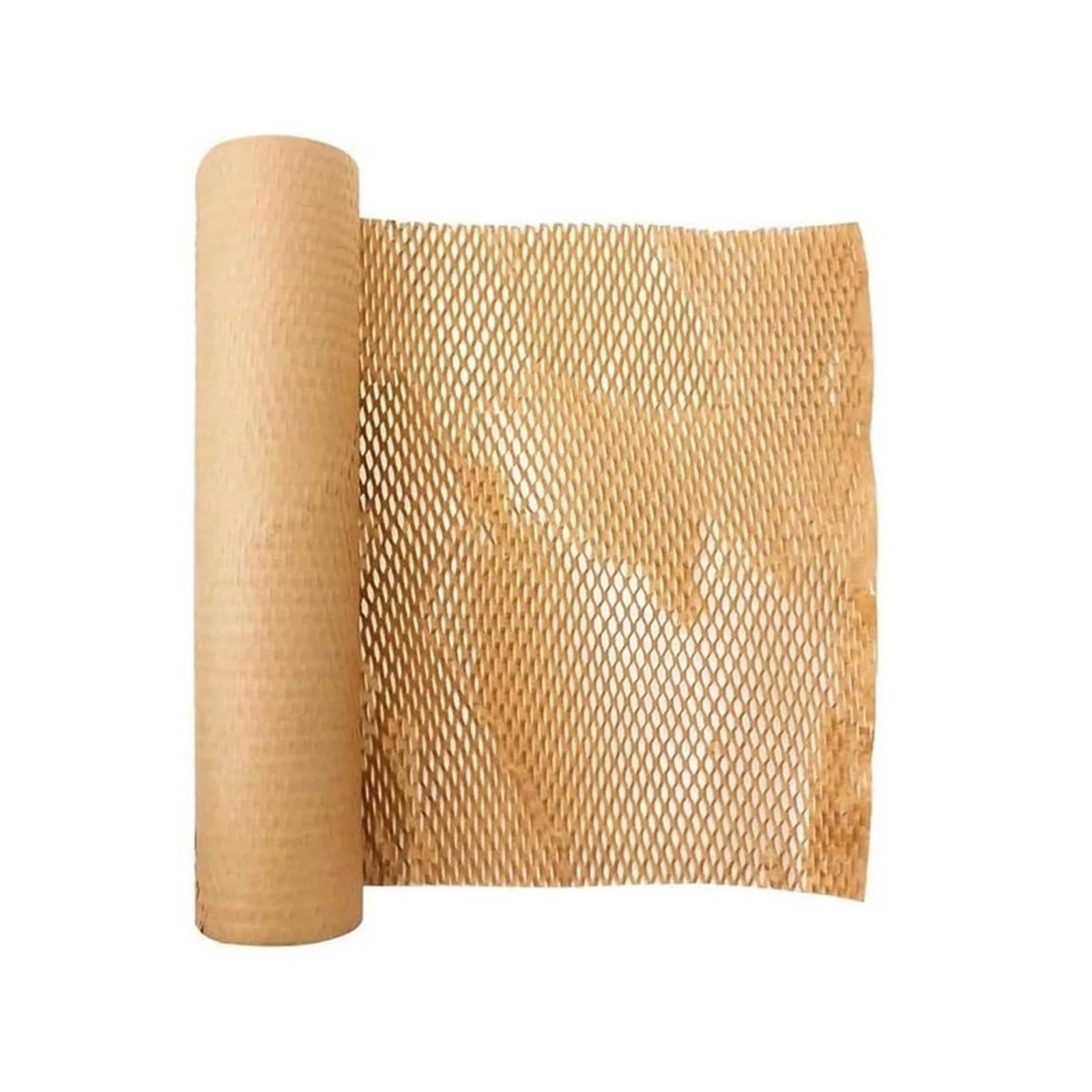 Honeycomb Paper Roll Honeycomb Paper Eco-friendly Biodegradable Flower Bouquet Lining Wrapping Gifts Gift(Brown 30cmx10meter)