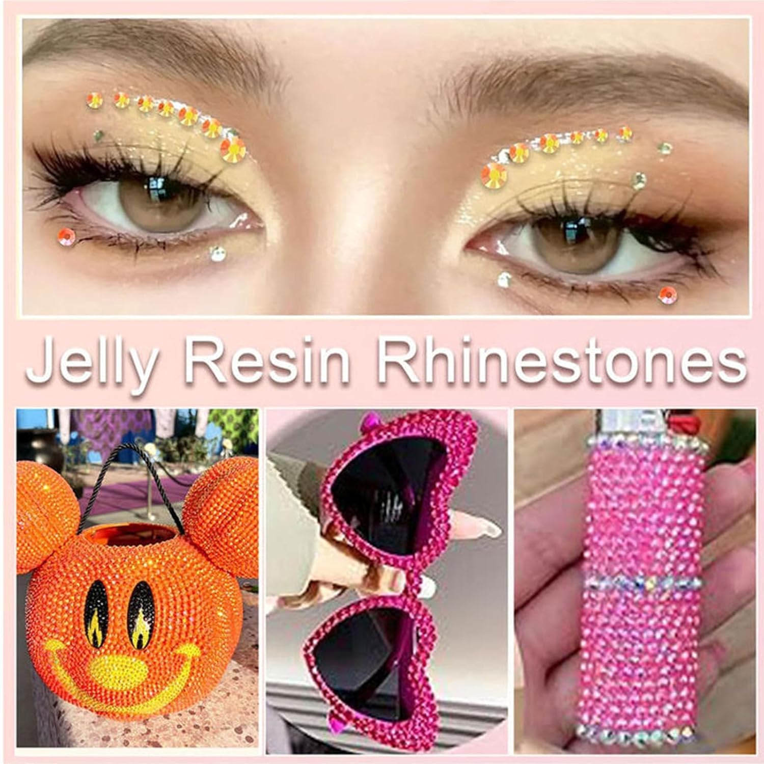 Lot de 32 000 Strass en Résine Bedazzling Kit - 40 Couleurs 3 mm Strass Ongle Nail Art - Diamants en Cristal À Dos Plat Stras À Dos Plat pour Travaux Manuels, Pour Vêtements, Chaussures (42 Couleurs)