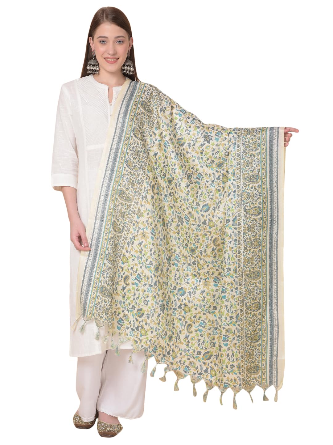 a r silk Women's Art Silk Printed Dupatta with Tassels Fancy and Regular Dupatta(ARS0887)-picture-36