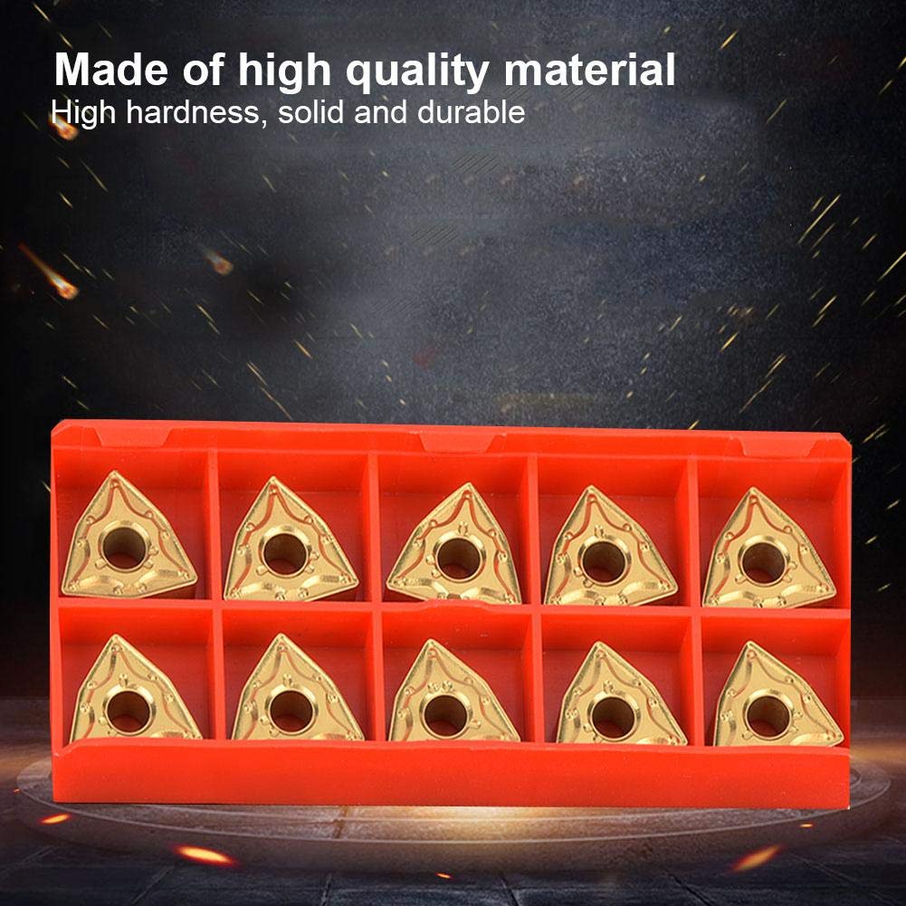 Lama in metallo duro CNC, utensile tornio 10PCS WNMG 432/WNMG0804 inserti in metallo duro in acciaio inossidabile per la precisione dimensionale della superficie lavorata