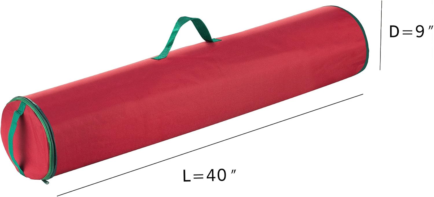Tiny Tim Totes 5094 Canvas Red Premium Gift Organizer | 40.5 inch Wrapping Paper, 1-Pack : Everything Else