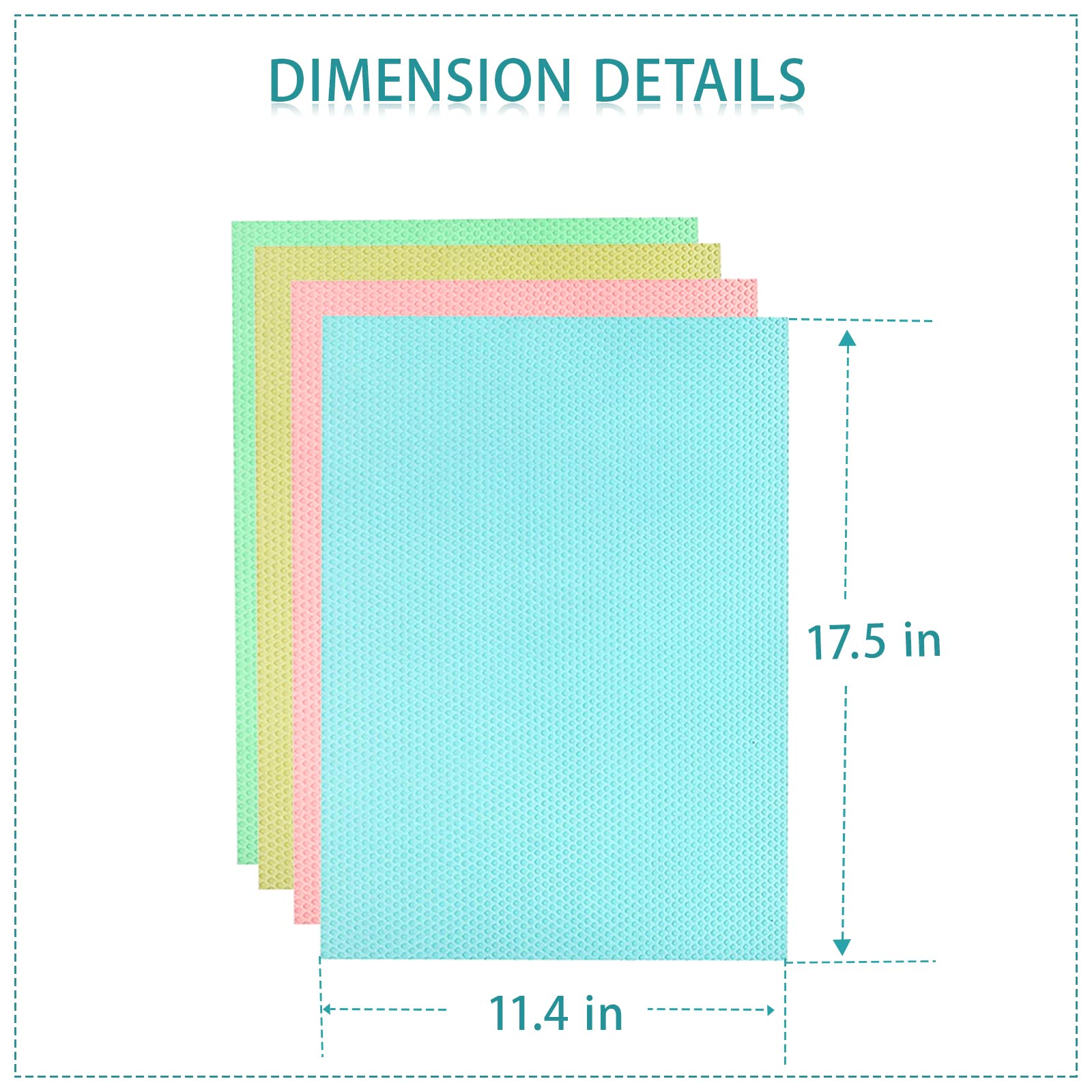 Lot de 4 tapis lavables et imperméables pour étagères de réfrigérateur, congélateur, étagère, tiroir
