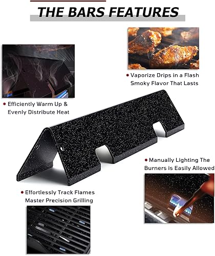 Miniatura 5 de WEMEIKIT 67046 7636 Barras aromatizantes para Weber GS4 Spirit 2 Parts, repuesto para Weber GS4 Spirit II & I 300, ES-310 320 piezas, 16 GA