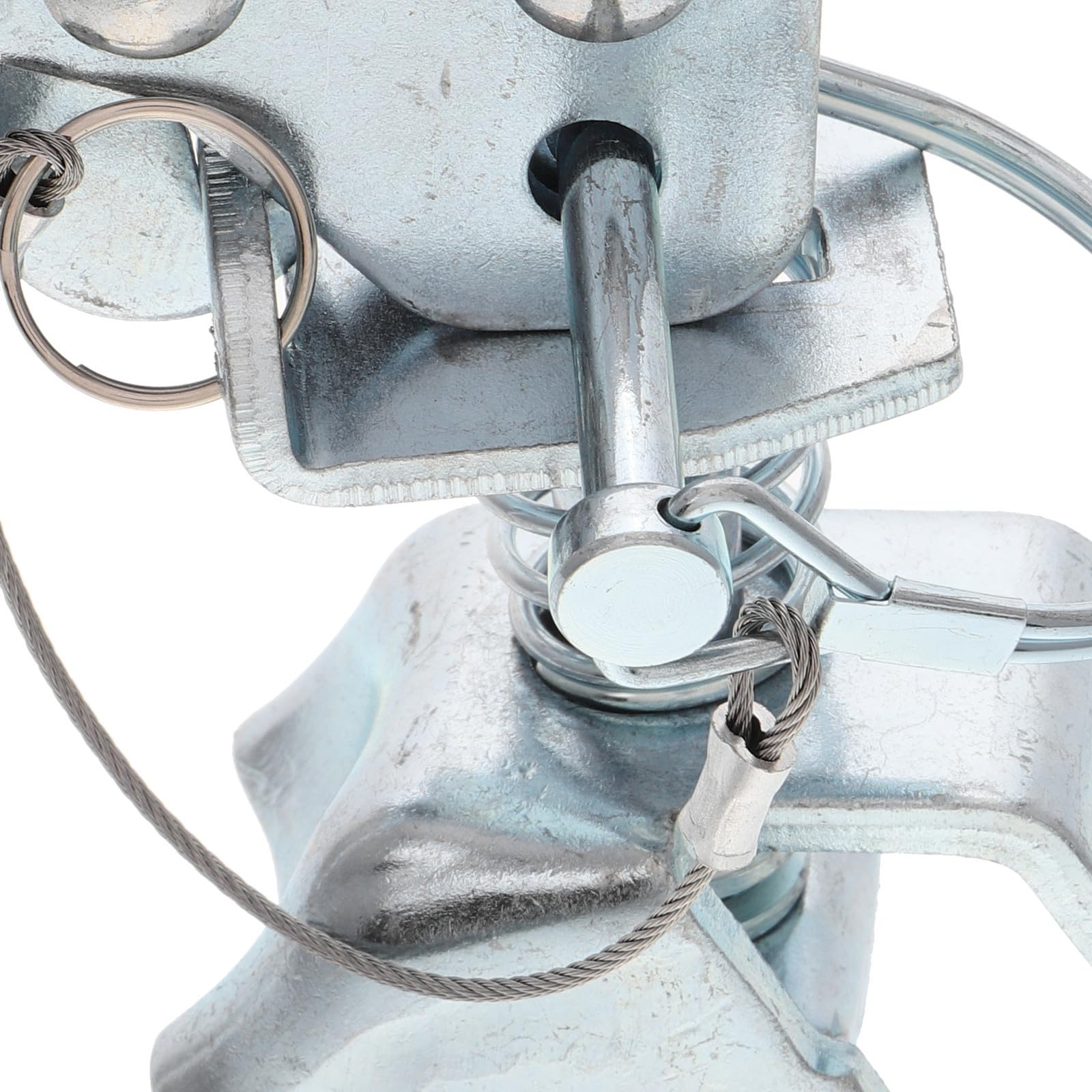 DOITOOL Manija del Enganche del Remolque de Hierro Galvanizado para Bola de 2 Pulgadas, Pestillo Resistente para Transporte de Remolques Diseño Elegante y Protección Segura