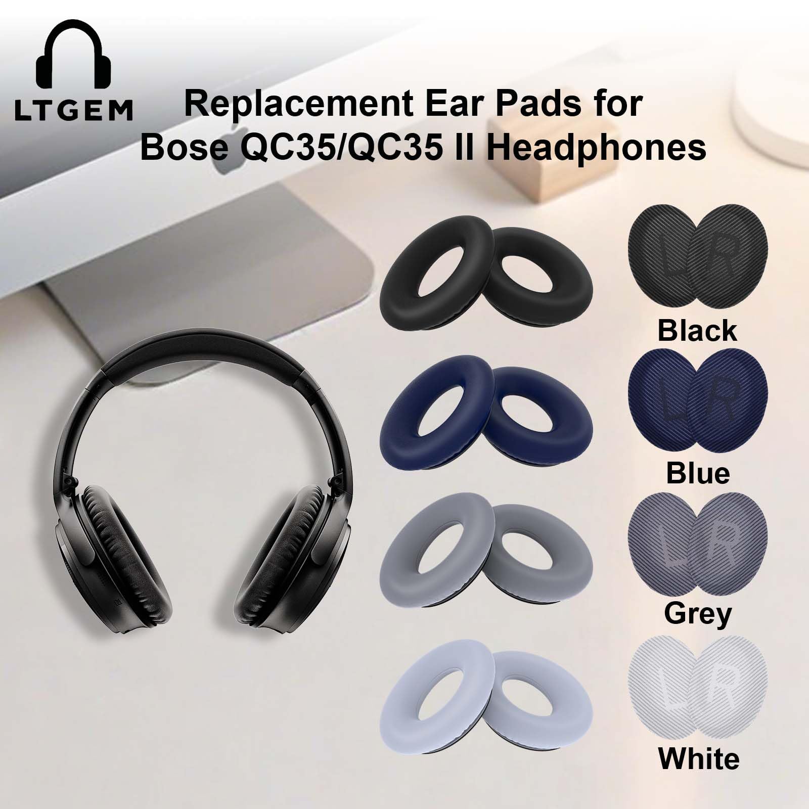 Amazon.com: Replacement Ear Pads for Bose QuietComfort QC35/QC35