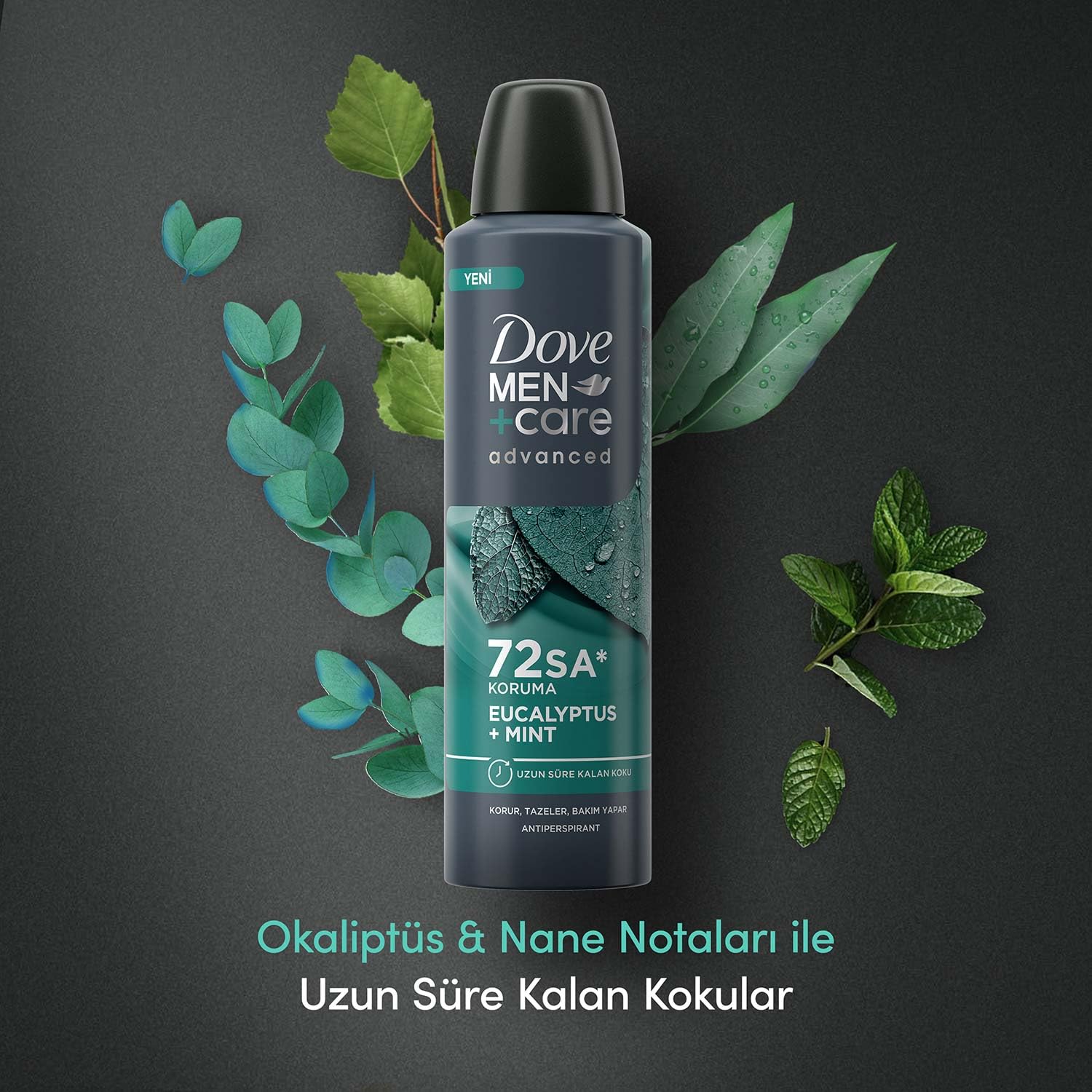 Dove Men Care Advanced Erkek Deodorant 72 Saat Koruma Eucalyptus Mint 150 Ml