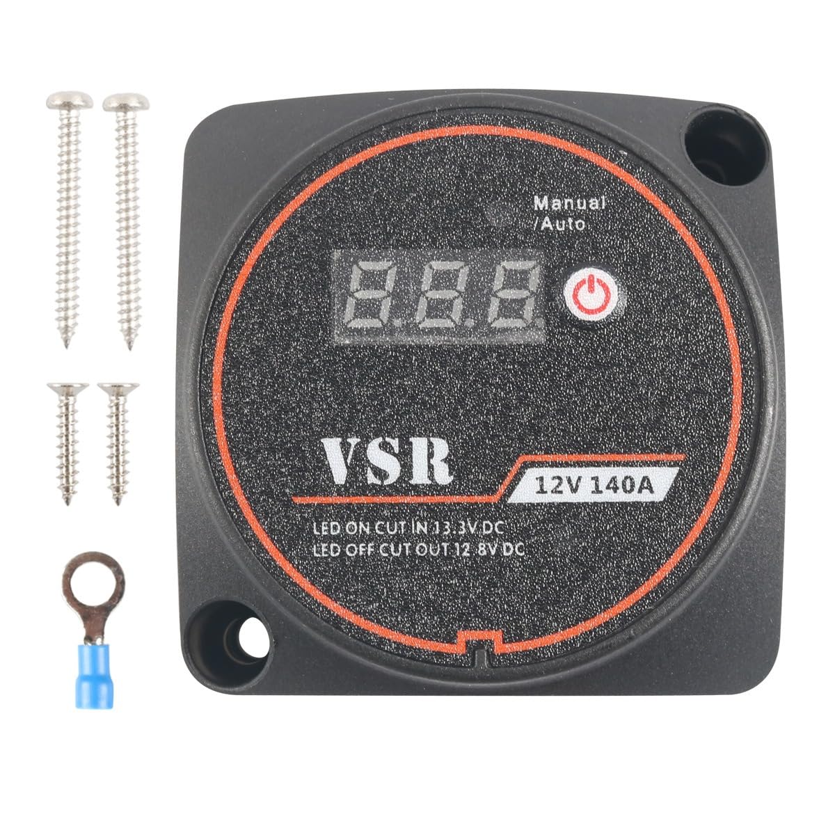 Dual Battery Isolator Switch for RVs and Yachts 12V Smart Digital Voltmeter Display Dual Battery Isolator Controller