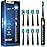 Ultrasonic Toothbrush for Adults Sonic Toothbrush, 9 Brush Heads, 5 Cleaning Modes, 4-Hour Charge Lasts 60 Days Electric Toothbrush (Black)