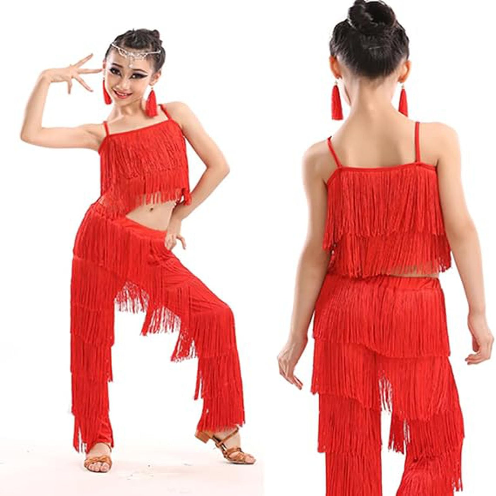 Traje de Verano para niñas Camiseta y Pantalones Cortos niña con Conjuntos Ropa Camisetas sin Mangas Deportiva Informal Moda Ideales días calurosos#Z