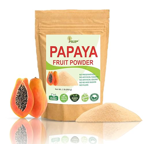 Miniatura 11 de Indus Farms Superfoods Polvo de fruta de papaya natural, ablandador de alimentos de papaína, añadir a adobos, salsas, batidos, recetas de hornear