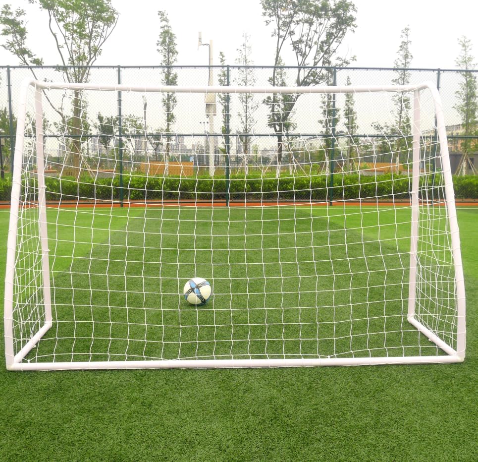 Soccer Goal 8Ft x 6Ft Portable Soccer Nets, Waterproof Outdoor Training Football Goals, Design for Backyard Practice and Fun for Teens & Adults, Easy to Assemble PVC Frame