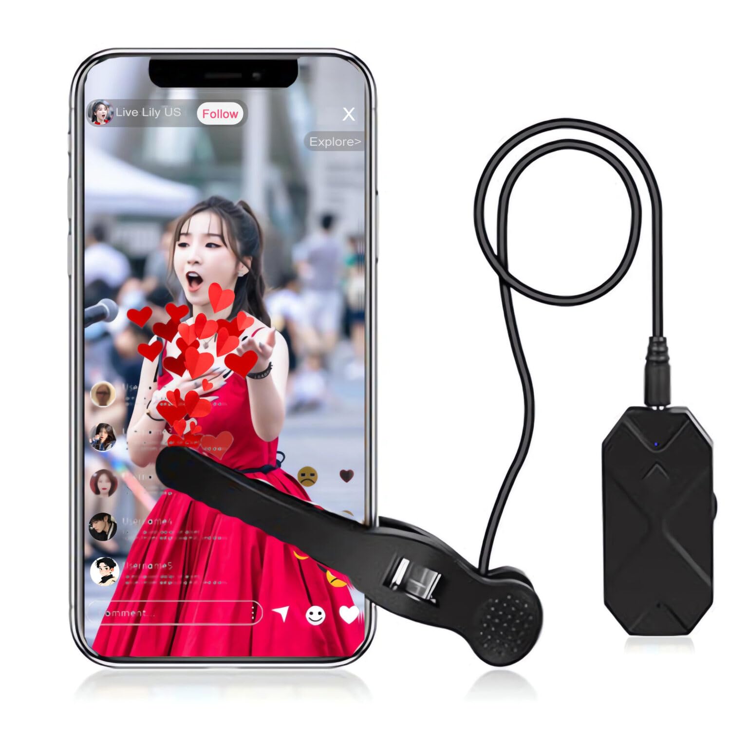 Auto Clicker for Smart Phone, Phone Screen Device Speed Clicker for Android IOS Apps, Simulated Finger Fast Continuous Click for Game, Live Broadcasts Likes, Multi-speeds, Extend outputs supported