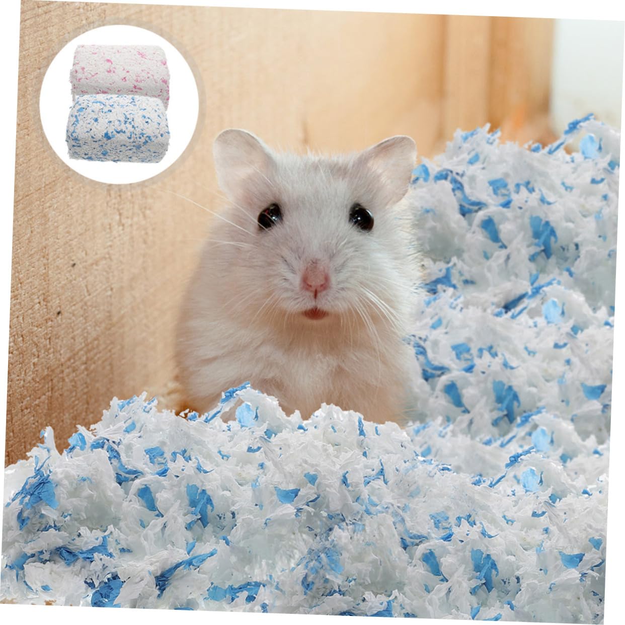ERINGOGO Einstreu für Kleintiere aus Papier, 2 Beutel, für Käfig