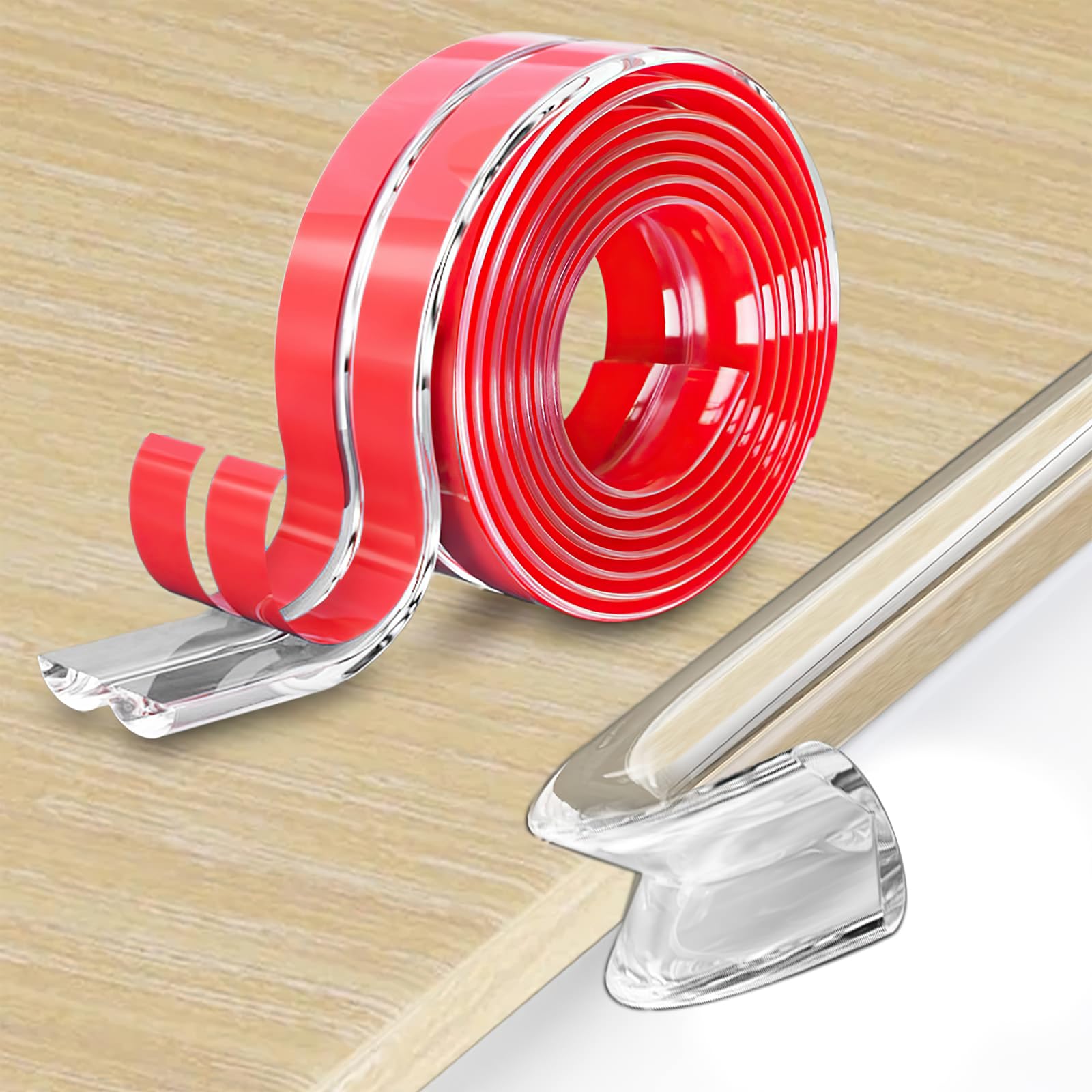 5 Meters Kantenschutz Baby, Transparenter Kantenschutz, Eckenschutz Baby Selbstklebend für Tisch, Eckenschutz Baby für Tisch, Möbel, Treppe
