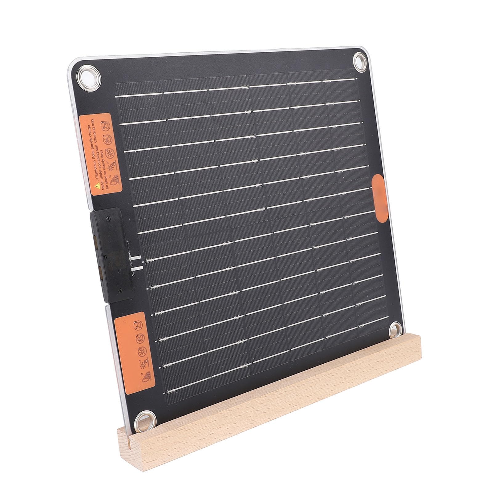 Fdit Panel Solar 20W, Cargador Solar Portátil con Doble Tipo C para