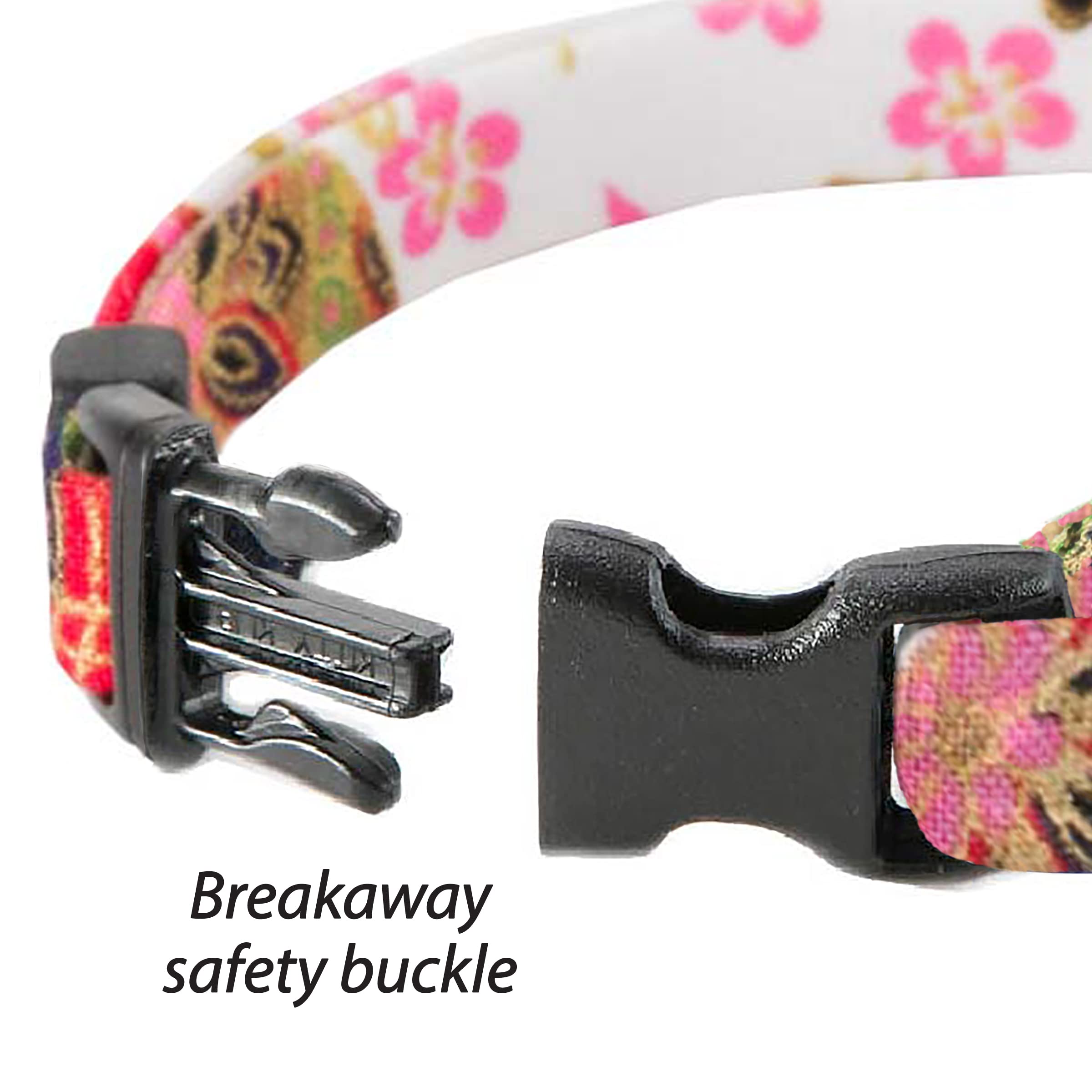 Necoichi Kimono - Collar para Gato, Color Blanco, 0,04 kg