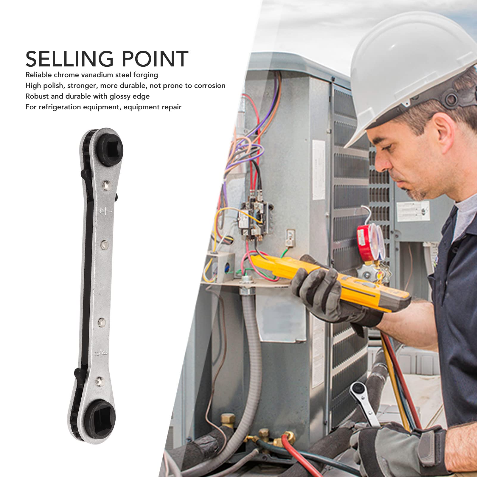 Kit Chiave A Cricchetto Quadrata 1/4' Bussole Esagonali Da 4-13 Mm E Inserti 27 Pezzi 494106 - Foto 5