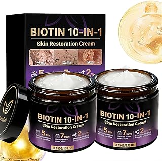 Biotin - Crema de restauración de piel 10 en ...