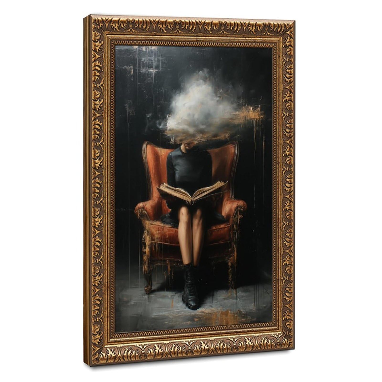 Bareronor Head in The Clouds Canvas Poster Bedroom Decor Landscape Office Room Decor Gift 20" L X 30" W