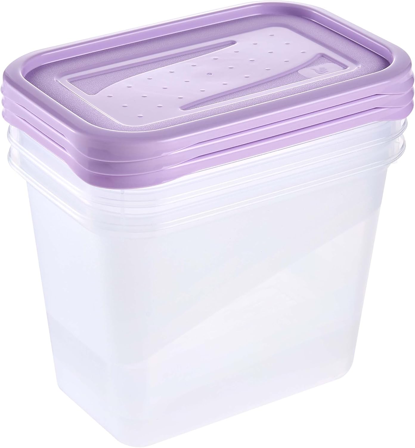 keeeper Fredo Fresh Food Storage Containers Set of 3, 3 x 1 L, Purple image 2
