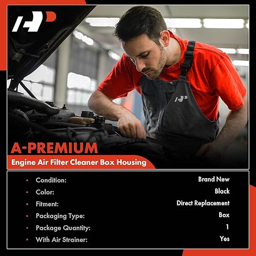 Miniatura 2 de A-Premium Caja de Limpieza del Filtro de Aire del Motor se ajusta a DOHC, L4 2.4L 2.5L 2.7L Compatible con Toyota Camry 2007-2011, Venza 2009-2016,