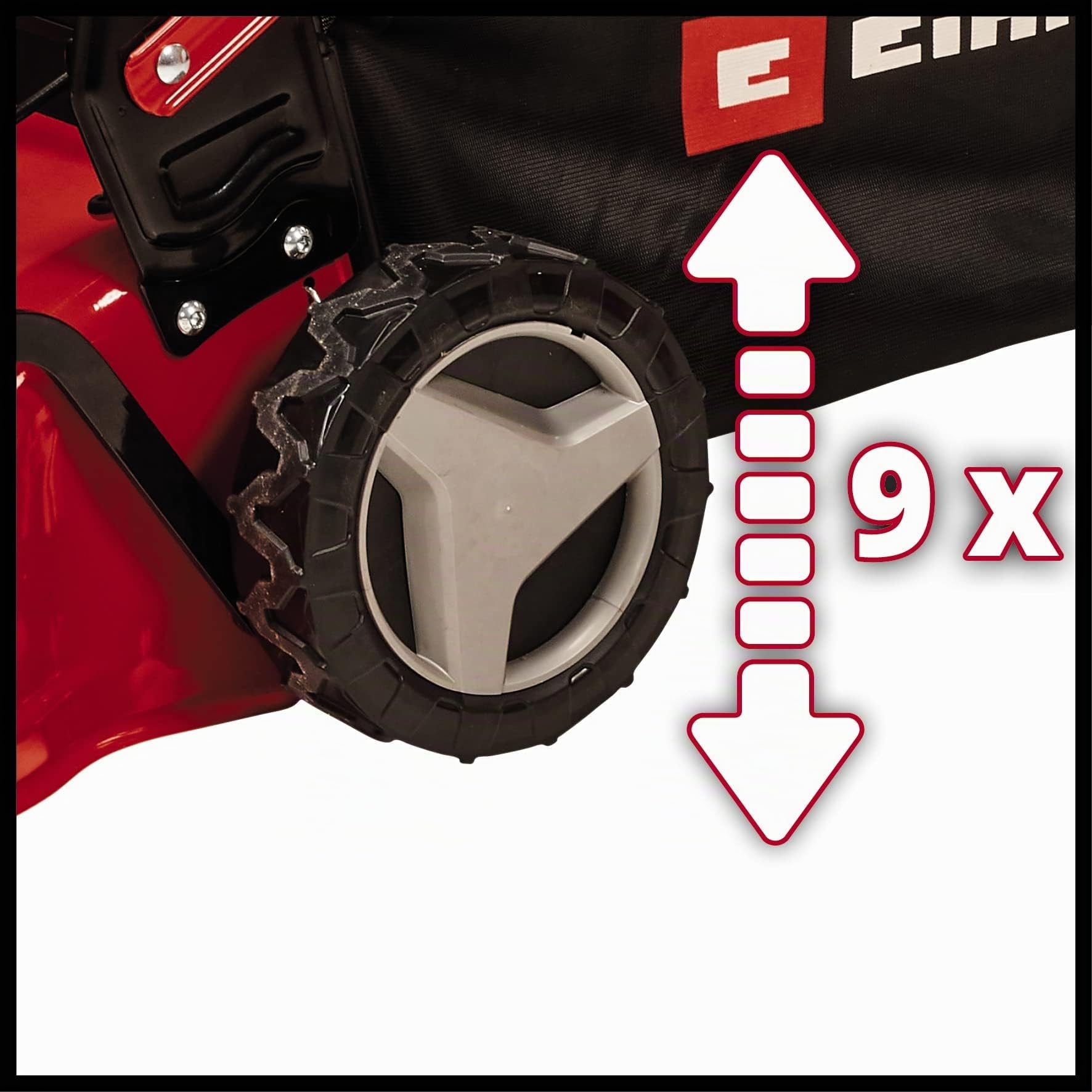 Einhell Tosaerba termico GC-PM 46/5 S (146 cc, superfici fino a 1400 m², larghezza di taglio 46 cm)