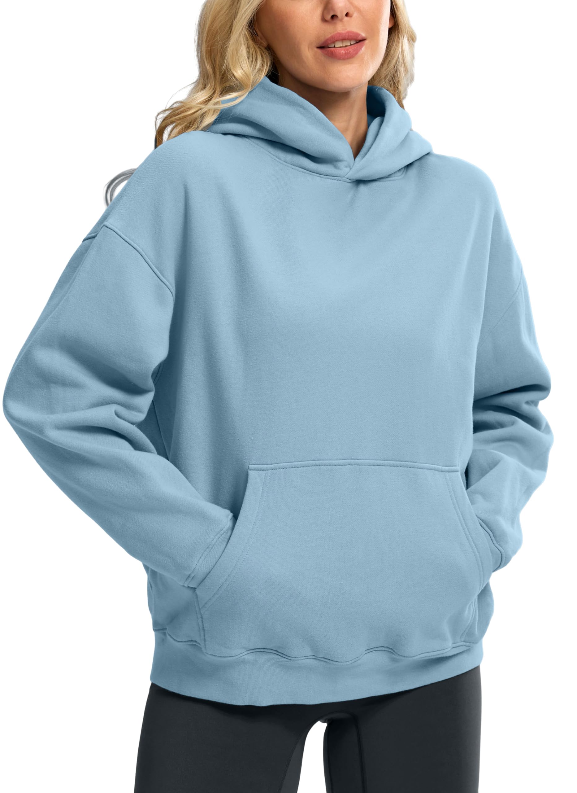 Hoodies for Women Oversized Fleece Sweatshirt Kangaroo Pocket