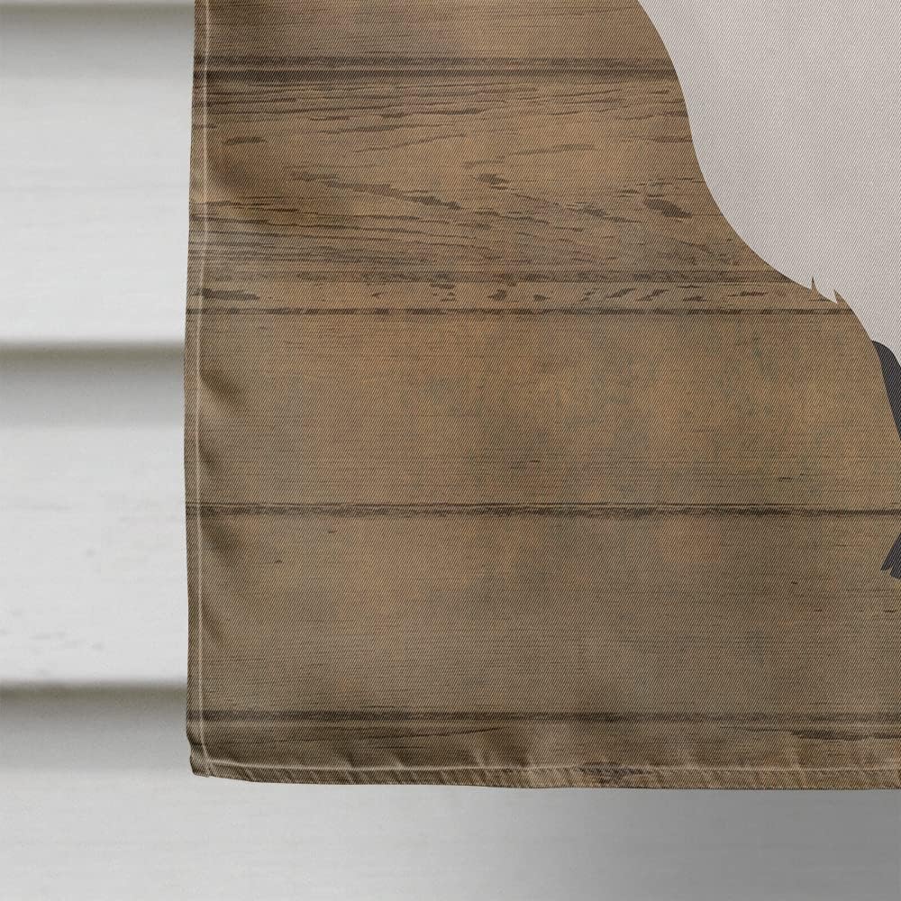 Caroline's Treasures CK6824CHF Alpine Goat Welcome House Flag Large Porch Sleeve Pole Decorative Outside Yard Banner Artwork Wall Hanging, Polyester, House Size, Multicolor