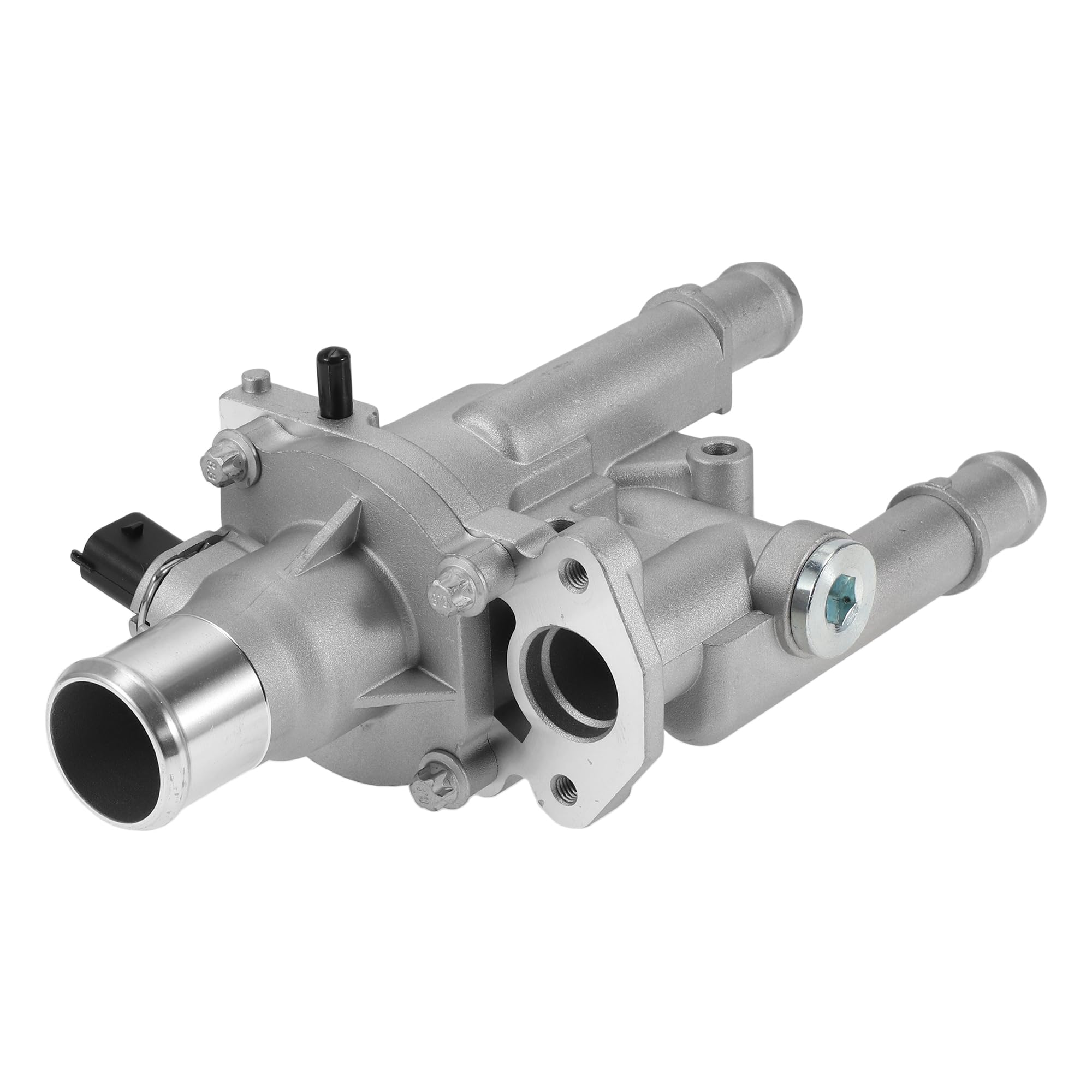 Termostato Motore per Chevrolet Cruze 11-16 Resistente 1 Pc | Per Chevrolet Sonic 2012-2018 E Per Chevrolet Trax 2012-2017 Regola Flusso Lega Alluminio Tono Argento Numero OE 25192228