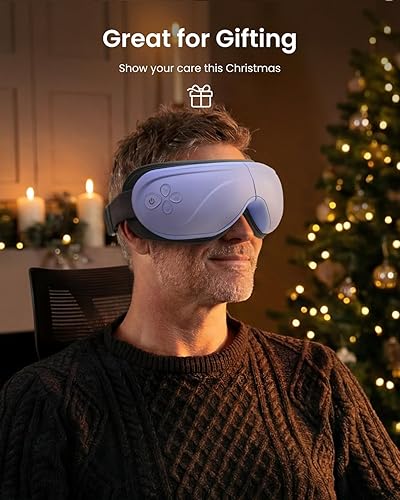 Miniatura 2 de RENPHO Eyeris - Masajeador de ojos con calor, regalos de cumpleaños y Navidad para nietos, mamá, papá, mujeres, hombres, masajeador facial, máscara