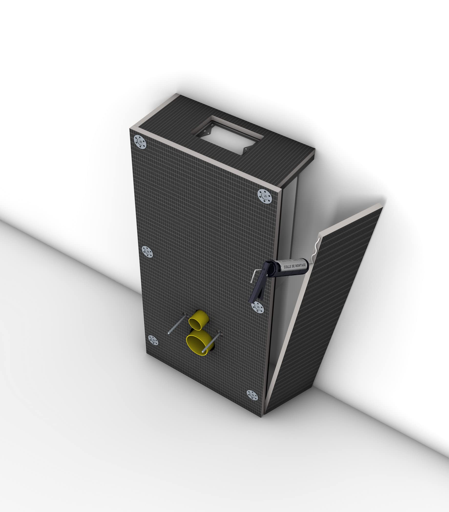 Jackon Jackoboard Montageset für Gebäudeverkleidung, WC-Halterung, Hydro-Isolator-Paneele, einfach zu installieren