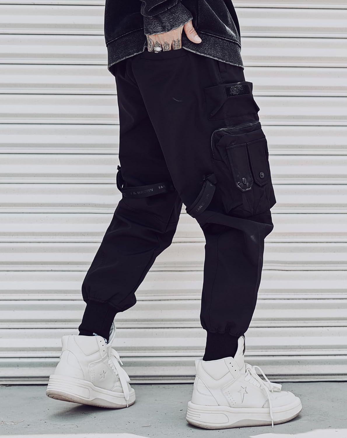 Niepce Inc Streetwear Techwear Cargo Pants for Men - Image 3