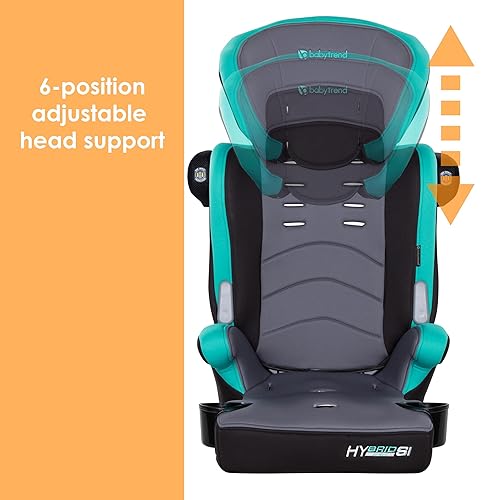 Miniatura 8 de Baby Trend Hybrid SI 3 en 1 - Asiento de coche con combinación de protección contra impactos laterales, Hoboken Teal