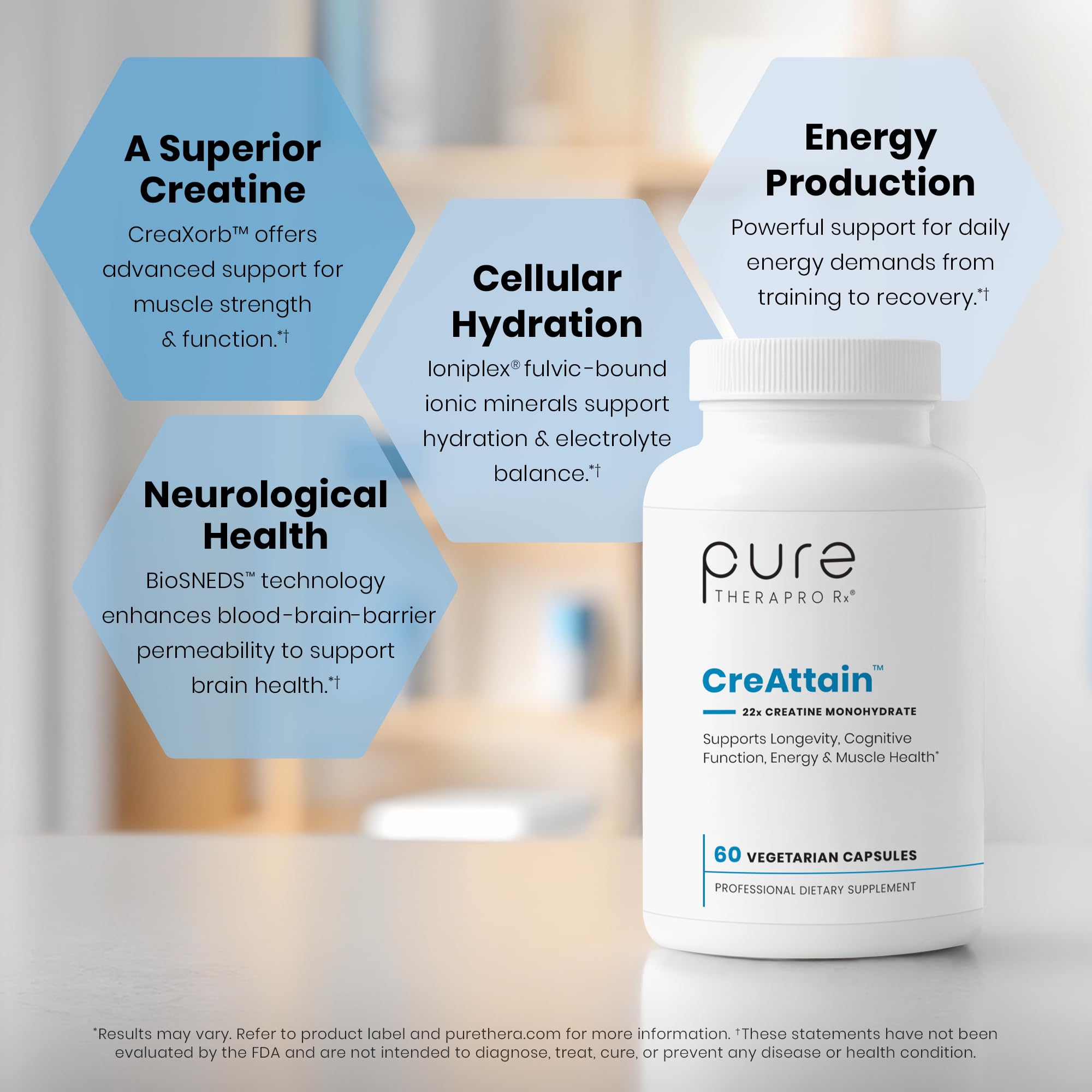 CreAttain Creatine Capsules, CreaXorb & Ioniplex, 60 Veg Capsules — Amazon image 5