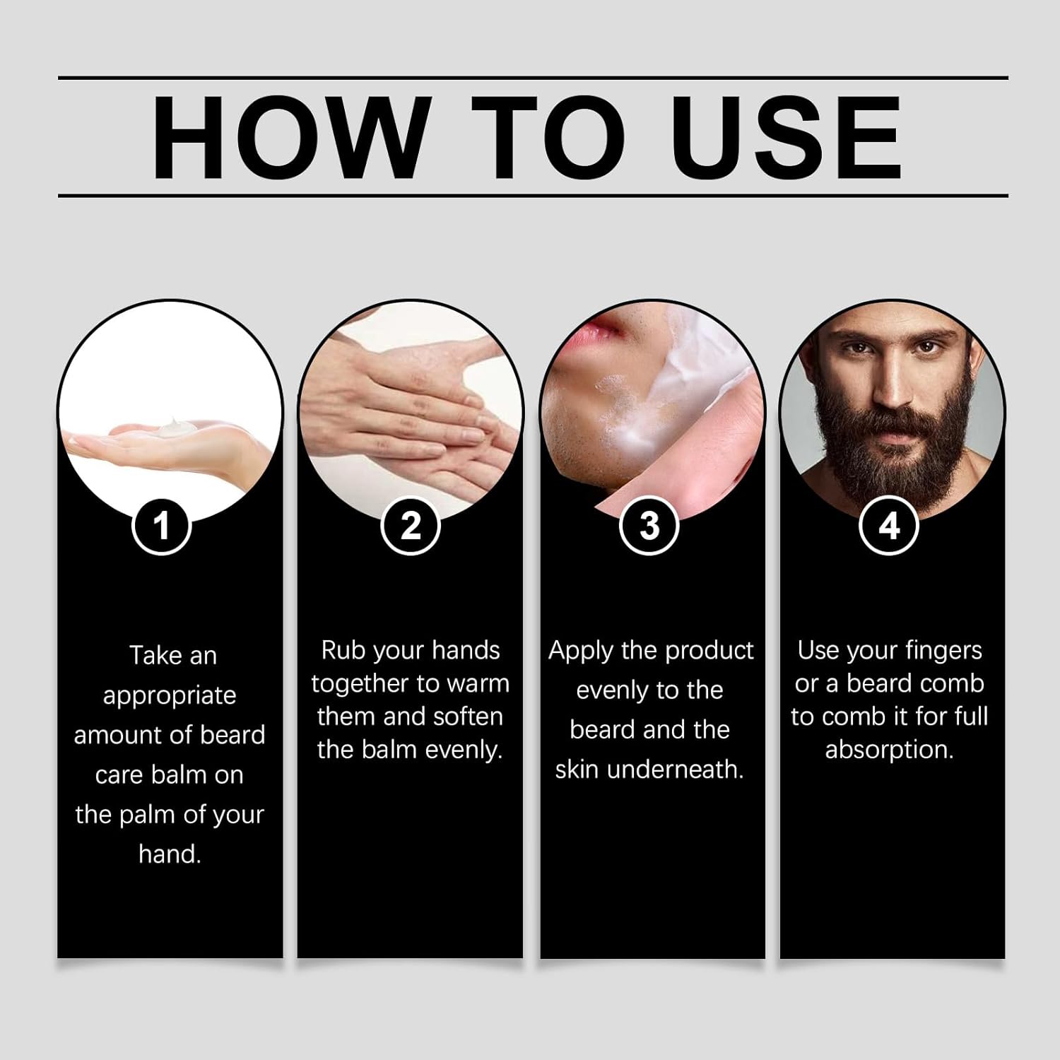 Men's Beard Growth Cream, Strong Beard Stimulating Cream, Efficiently Promotes Rapid Growth and Enhances Men's Beards - Image 6