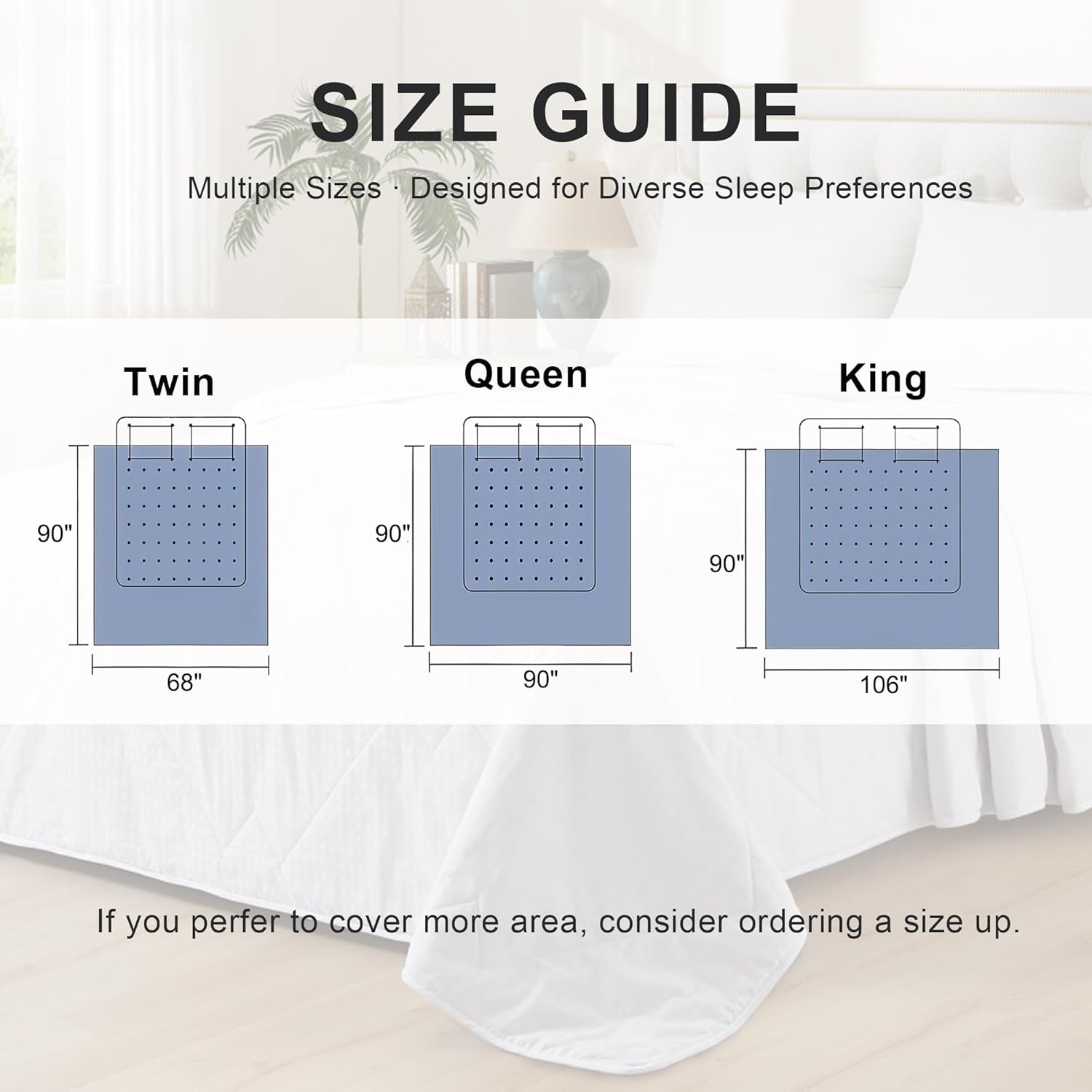 Lightweight 100% Cotton Comforter King Size, All Seasons Bedspread Cotton Filled Blanket, Durable Breathable Quilt (King, Motif) Motif King