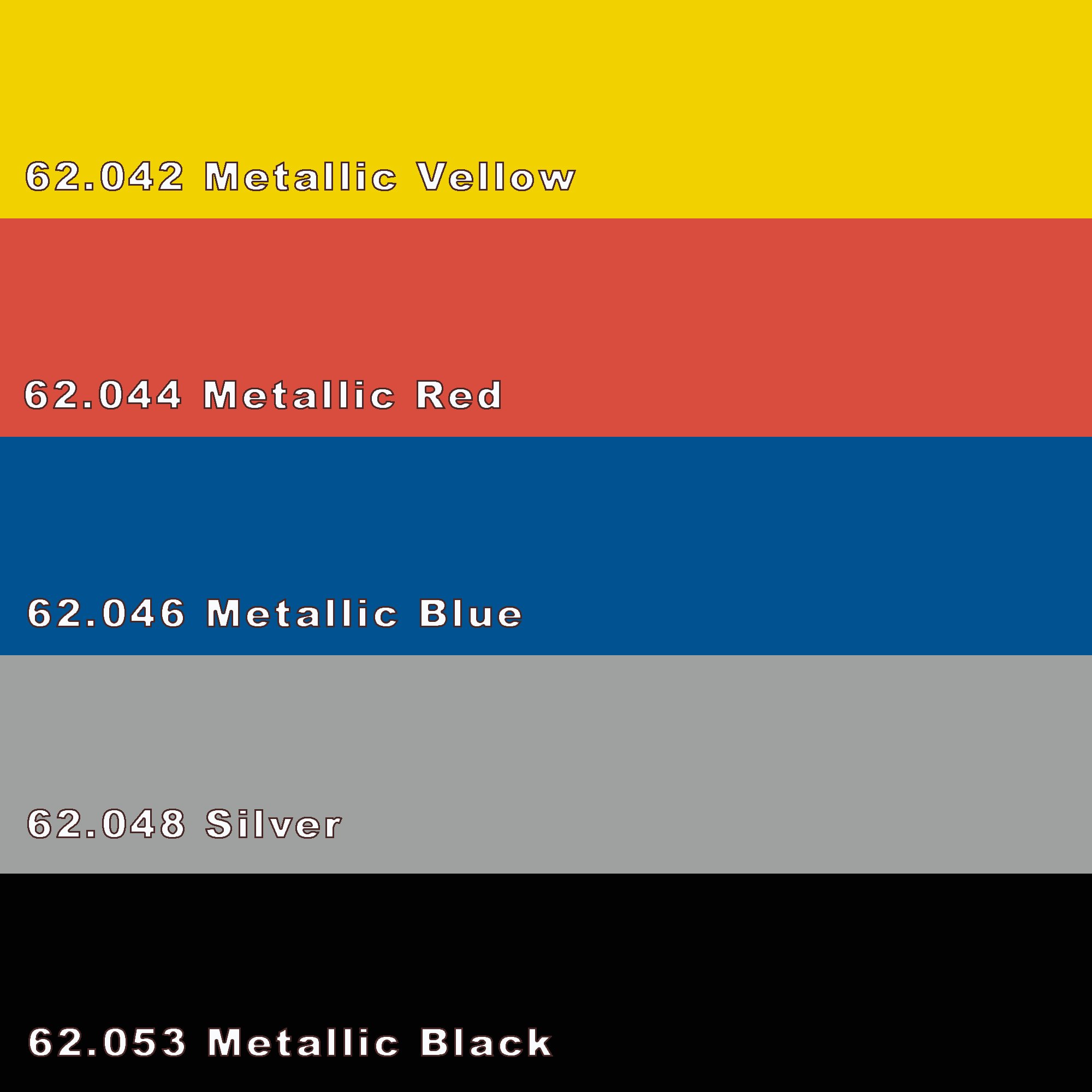 Aérographe Couleurs 5 x 60 ml Vallejo Premium Kit de couleurs Effet Métallique Aérographe Couleurs