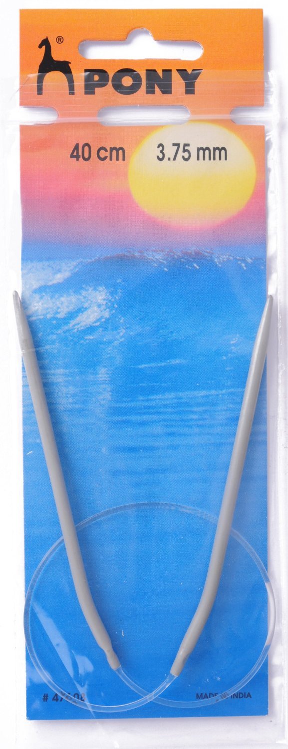 Pony Metal Circular Knitting Needles/Pins Length 40 cm x 4.5 mm