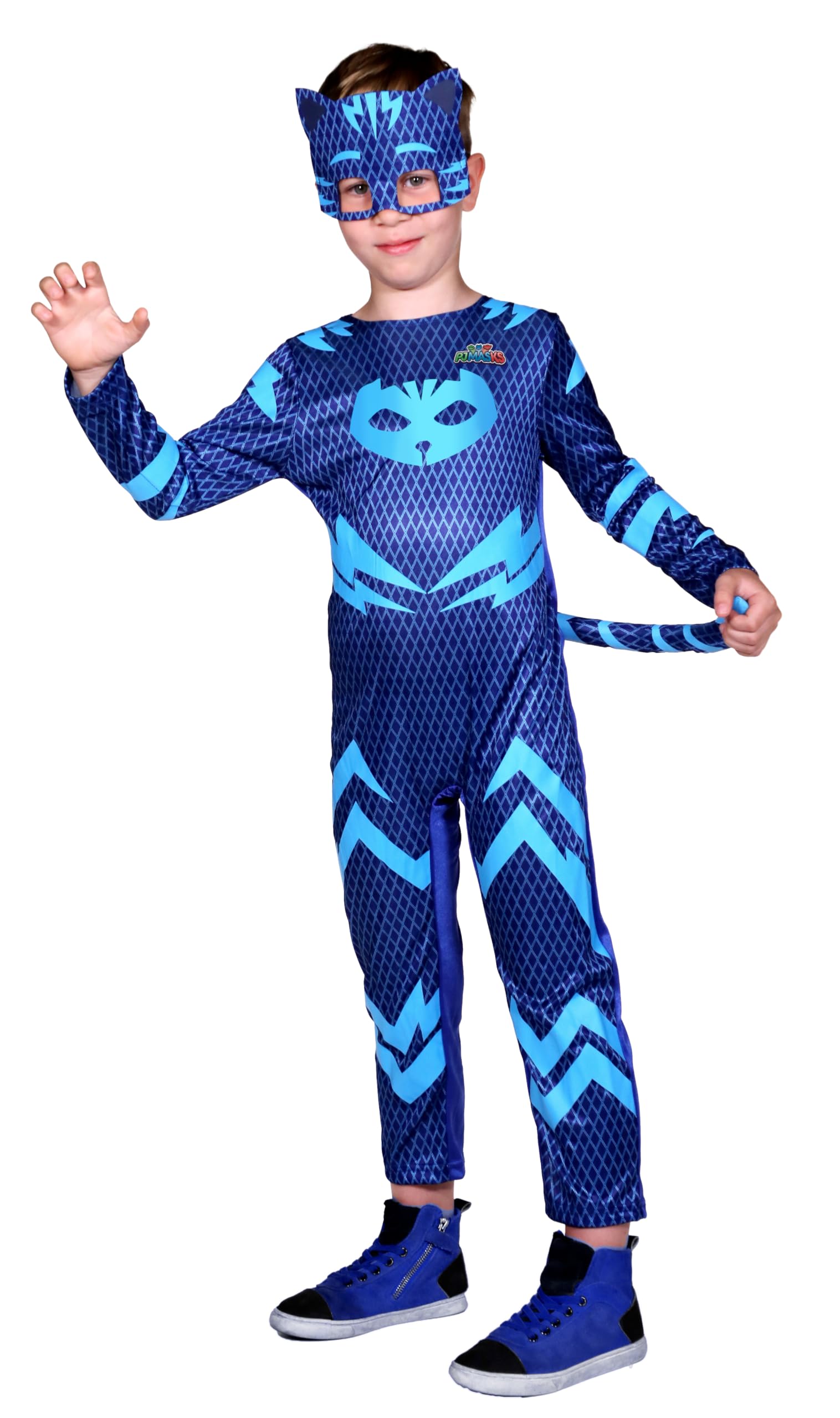 Ciao- Gattoboy Catboy costume travestimento bambino originale PJ Masks Superpigiamini (Taglia 3-4 anni) con maschera