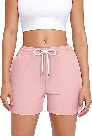 Womens Quick Dry Shorts Willit Women's Shorts Hiking Athletic Shorts Yoga Lounge Active Workout Running Shorts Comfy Casual With Pockets 2.5" Black Ladies Shorts With Pockets