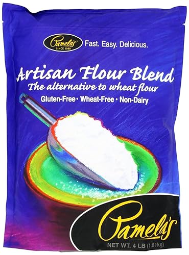 Pamela's - Mezcla de harina artesanal multiusos sin gluten, 4 libras (paquete de 3)