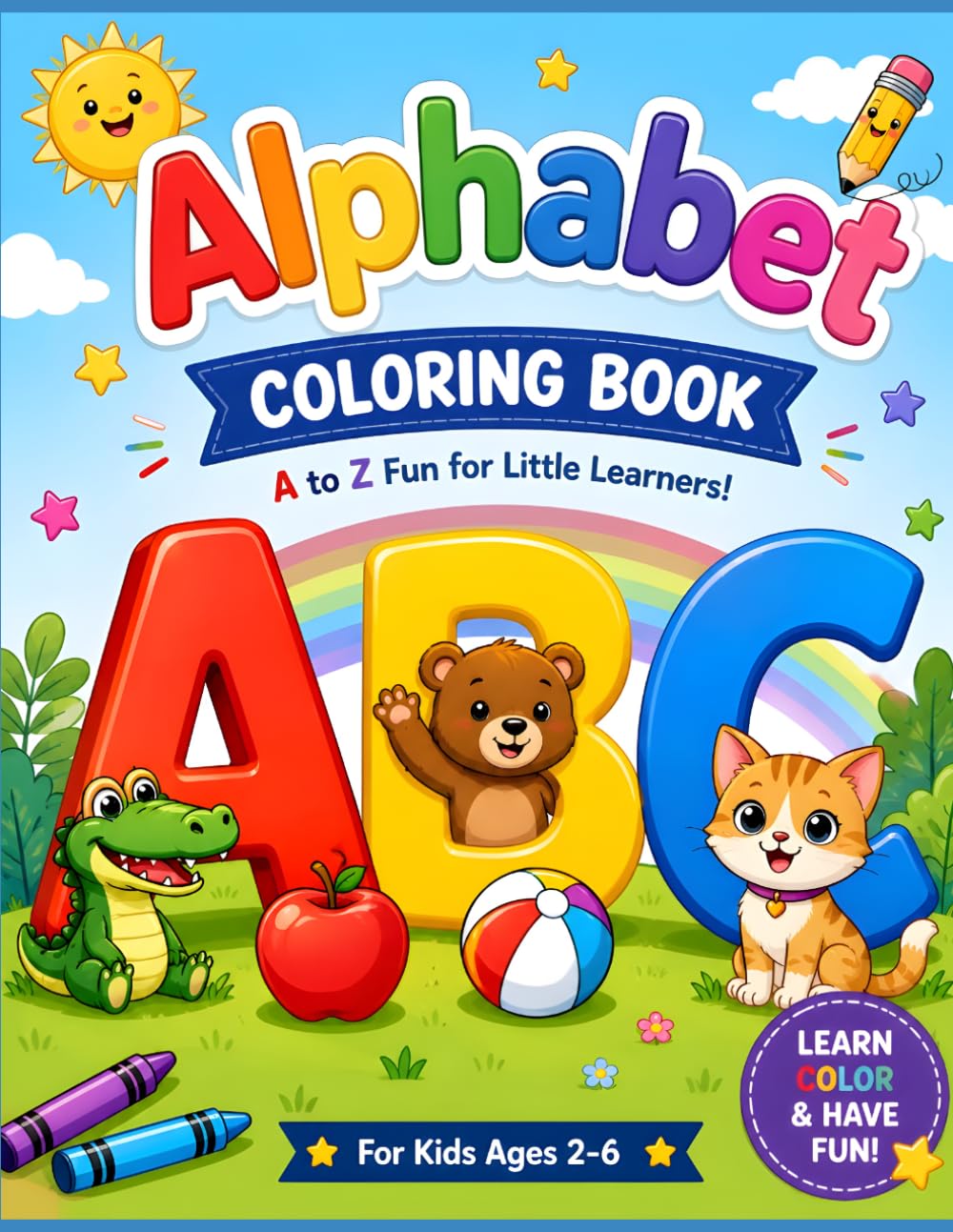 Alphabet Coloring Book: A to Z Fun for Little Learners!