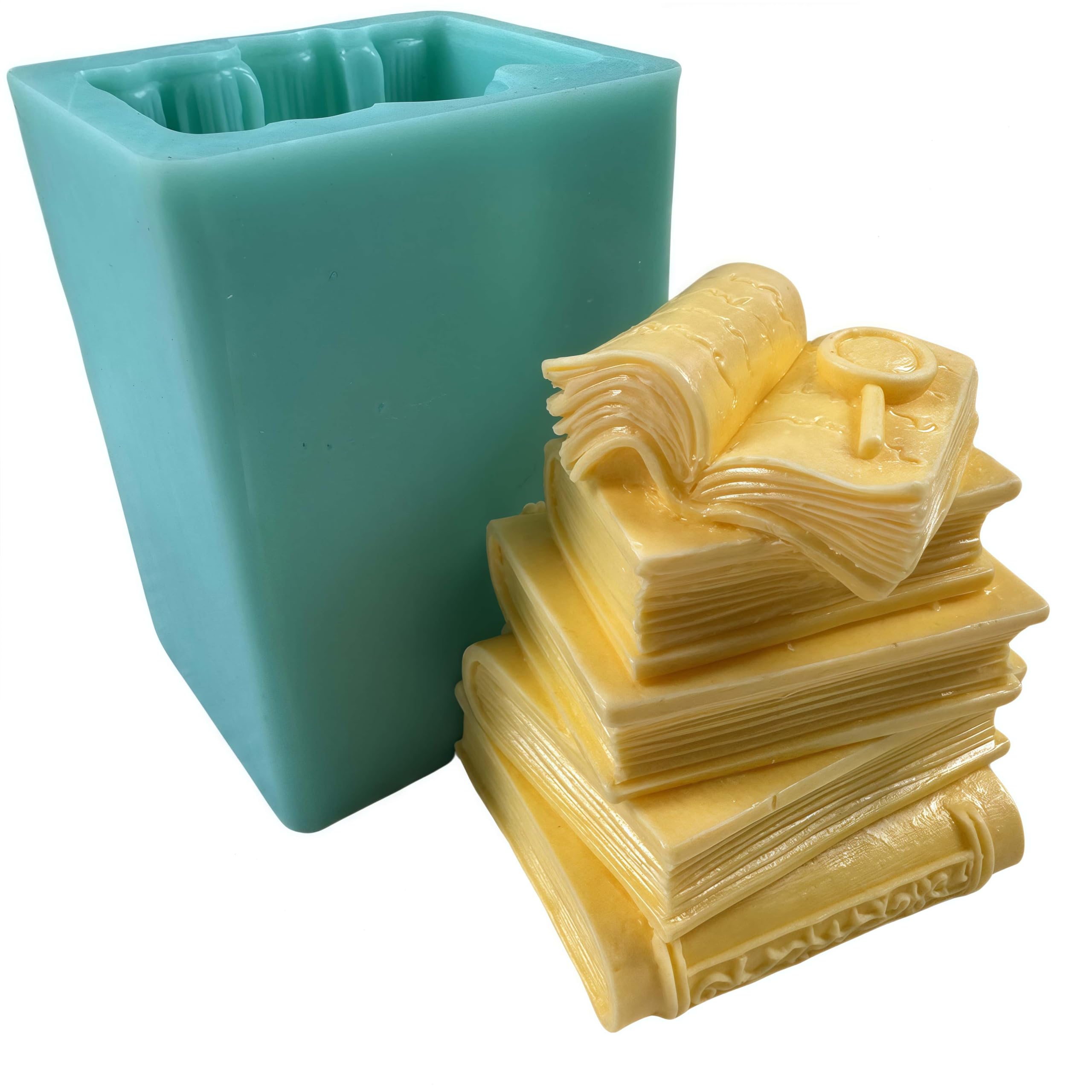 Moule silicone bougie en forme de livre, l'idée cadeau enseignant idéale