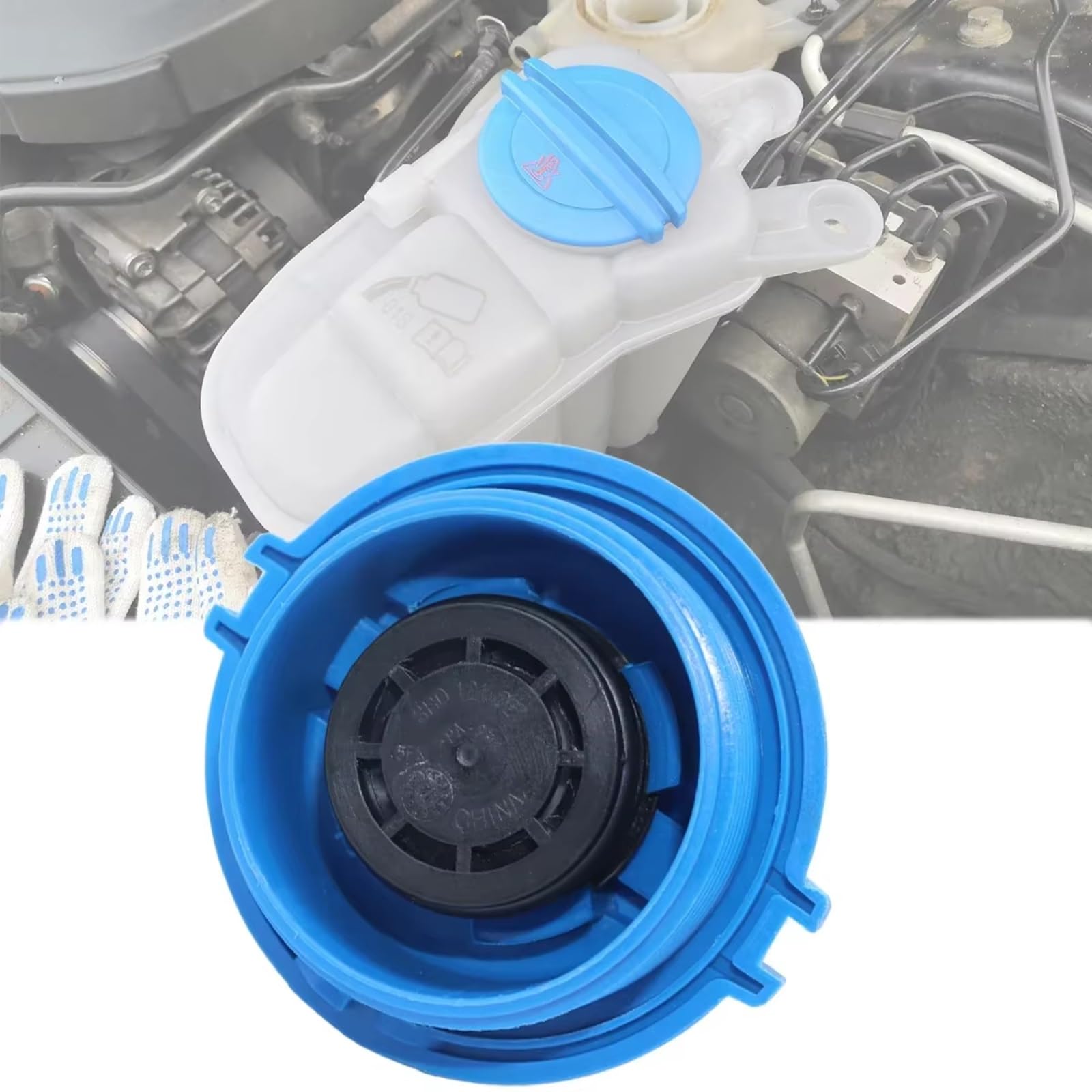 Compatible con VW Scirocco 2009 2010 2011 2012 2013-2018 3B0121321 Tapa del depósito de expansión Depósito de radiador
