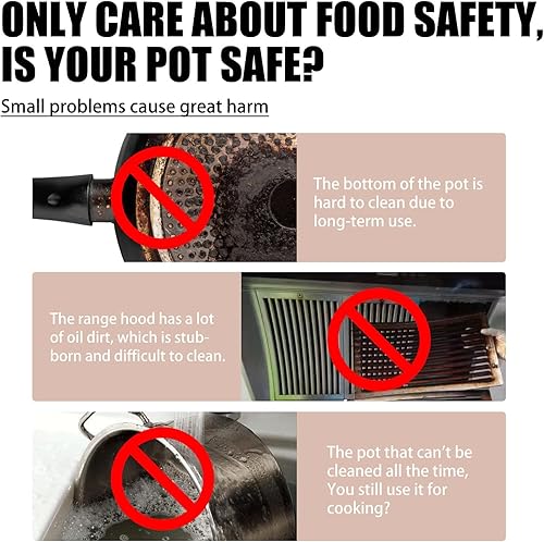 Miniatura 7 de Krokka - Limpiador potente de polvo multiusos de cocina, removedor de óxido de espuma, polvo de limpieza multiusos de cocina, filtro de burbujas